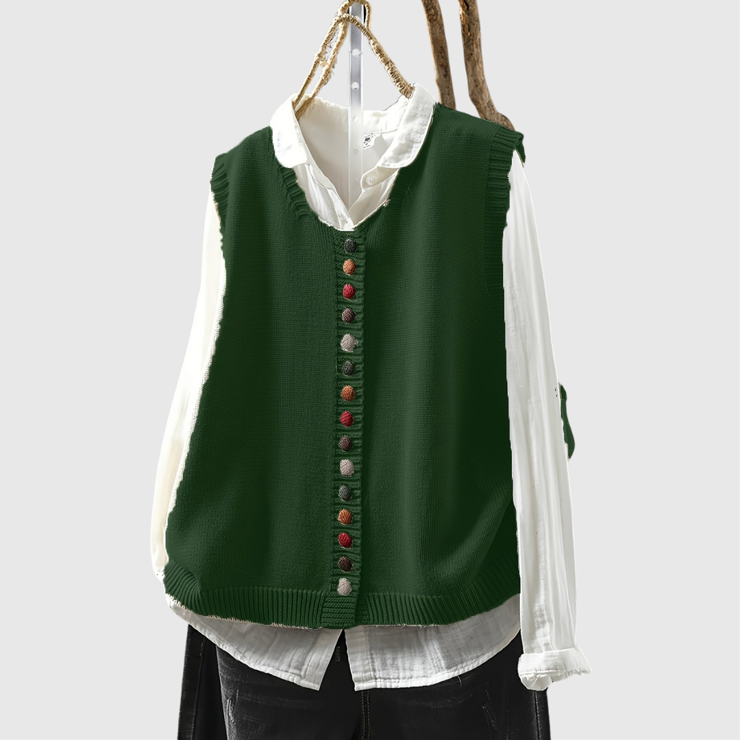 Margaret™ | Chaleco de Punto sin Mangas