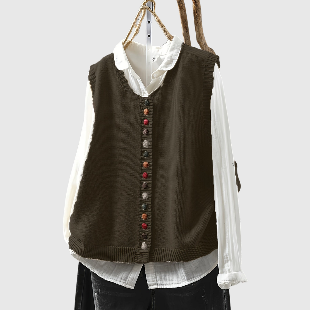 Margaret™ | Chaleco de Punto sin Mangas