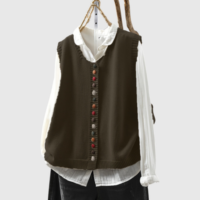 Margaret™ | Chaleco de Punto sin Mangas
