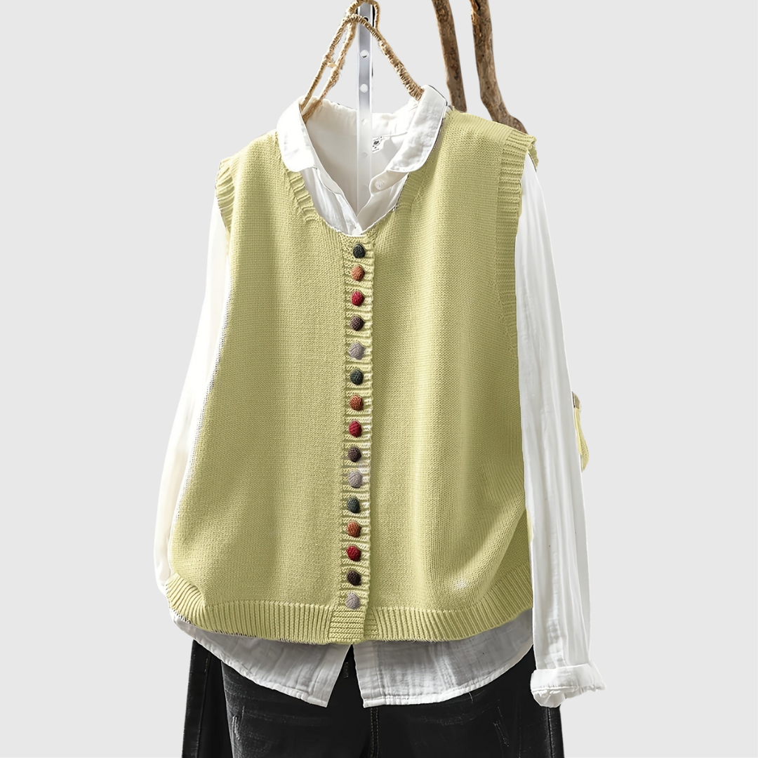 Margaret™ | Chaleco de Punto sin Mangas