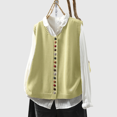 Margaret™ | Chaleco de Punto sin Mangas