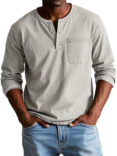 Frederico™ | Camiseta Henley Vintage