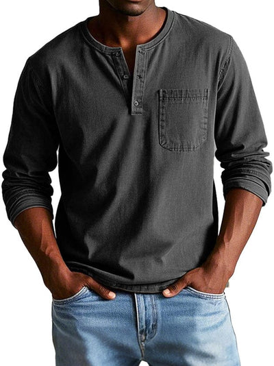 Frederico™ | Camiseta Henley Vintage