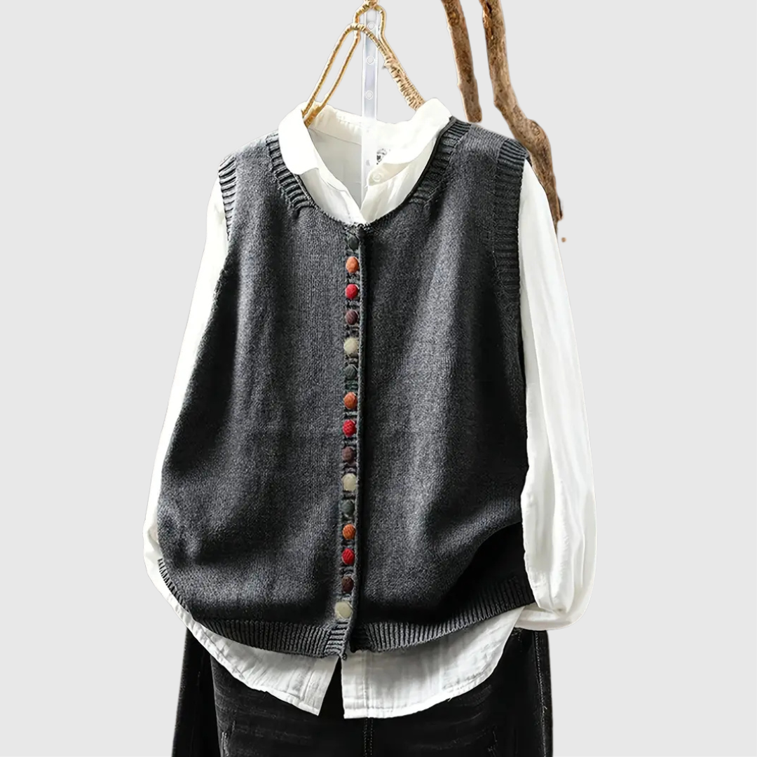 Margaret™ | Chaleco de Punto sin Mangas
