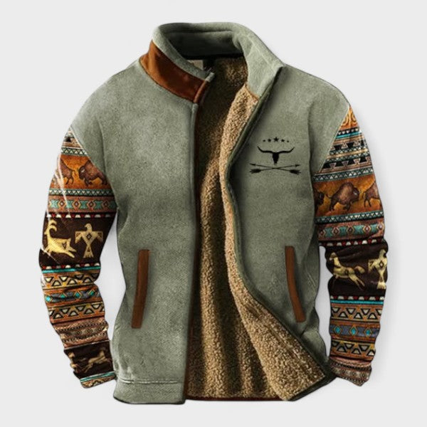 Adrien™ | chaqueta de felpa elegante para hombres con forro térmico