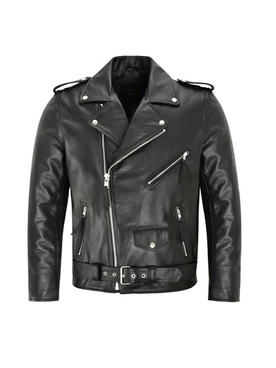Austin™ | Chaqueta de Cuero Clásica Biker