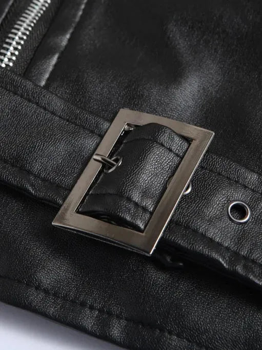 Austin™ | Chaqueta de Cuero Clásica Biker