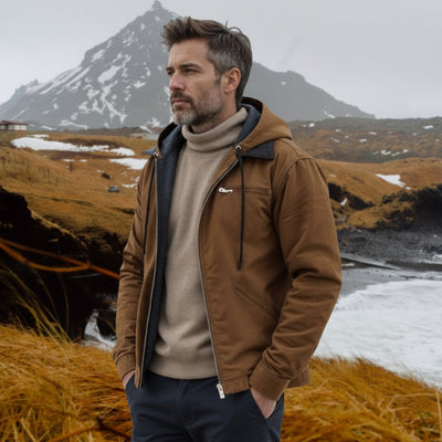 Gaspard™ | Chaqueta con capucha y cremallera elegante