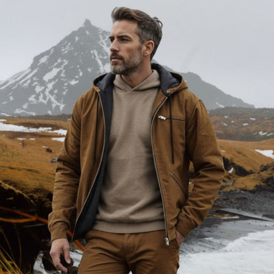 Gaspard™ | Chaqueta con capucha y cremallera elegante