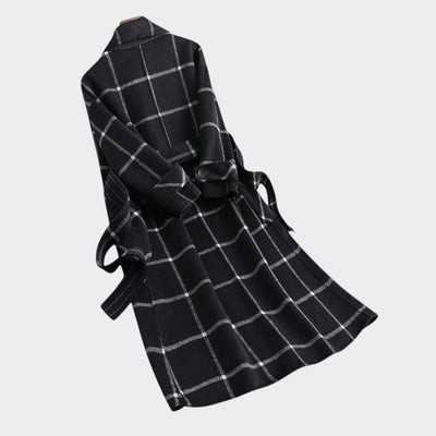 Adriana™ | Abrigo Clásico de Invierno con Estampado de Cuadros