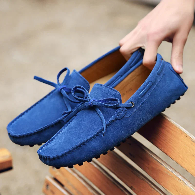 Mocasines casuales de ante para el verano