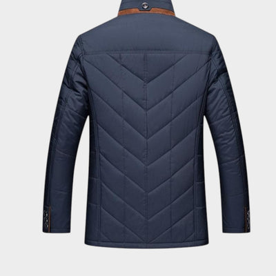 Helmfried™ | Chaqueta acolchada de hombre con cuello de piel