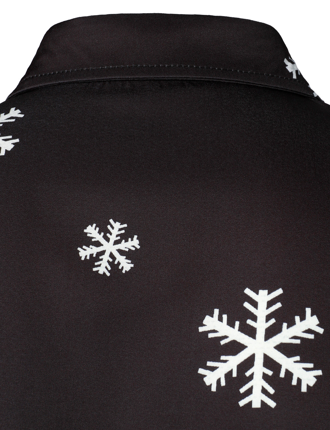 Camisa de manga larga divertida de Navidad para hombre en color negro