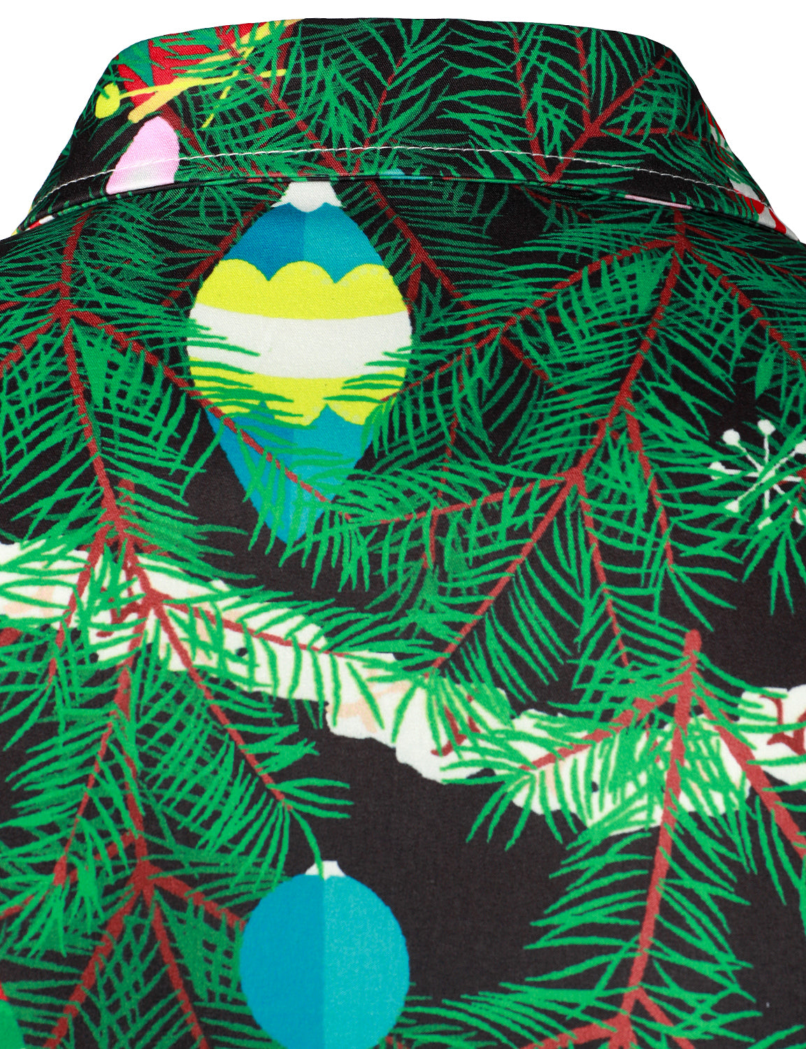 Camisa de manga larga de ajuste regular con estampado de camuflaje navideño para hombre, ropa temática divertida