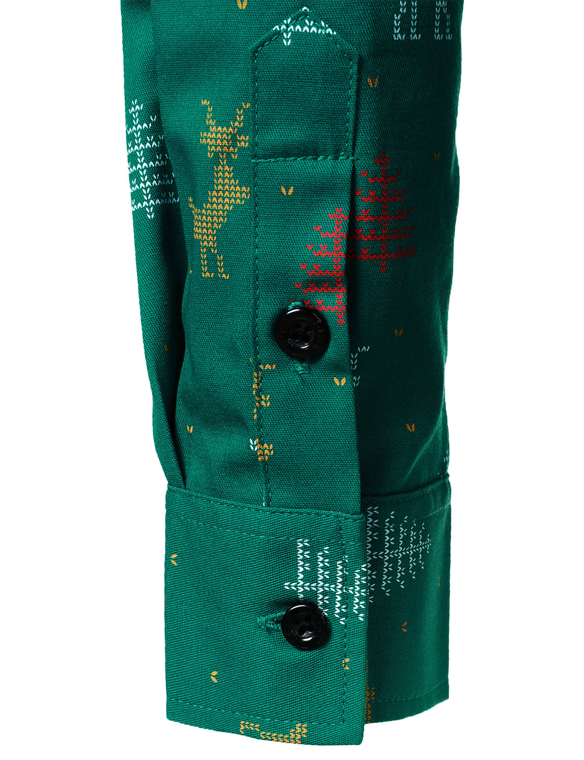 Camisa de manga larga con estampado de alce navideño para hombre, transpirable