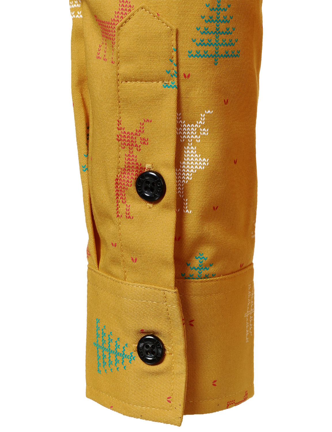 Camisa de manga larga con diseño de ciervo navideño para hombre y transpirable