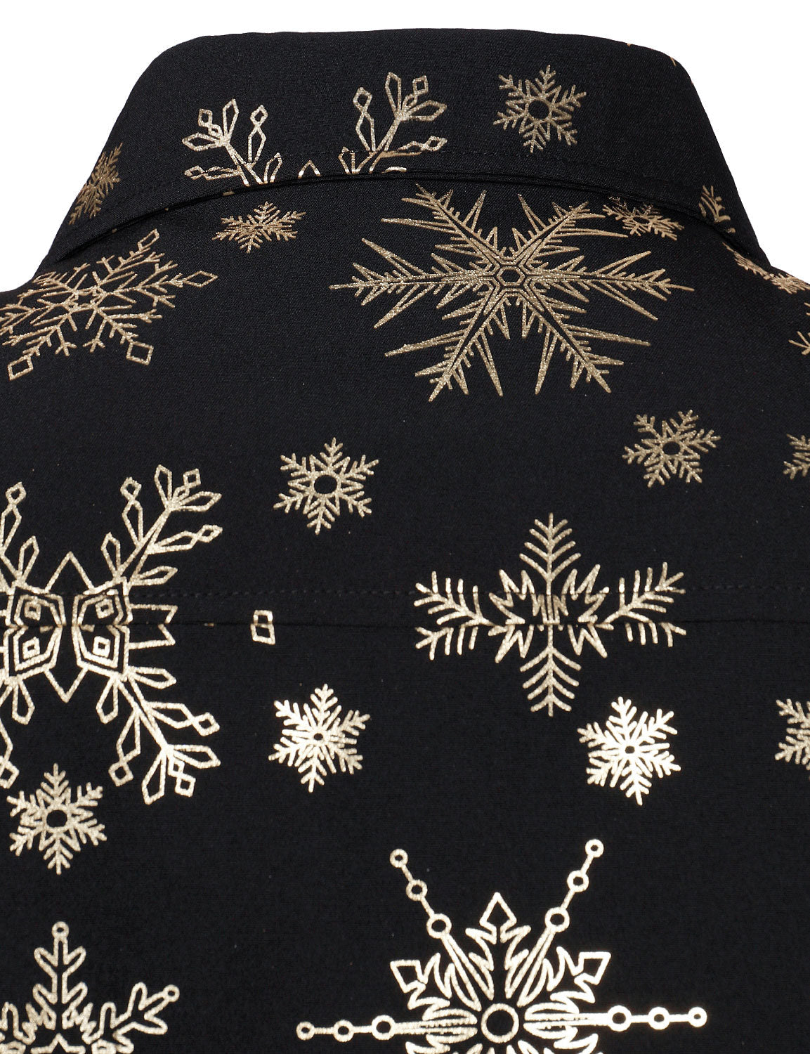 Camisa de manga larga con estampado de copos de nieve de Herres Guld para Navidad