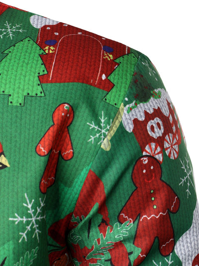 Camisa de manga larga divertida para las fiestas navideñas de Herres