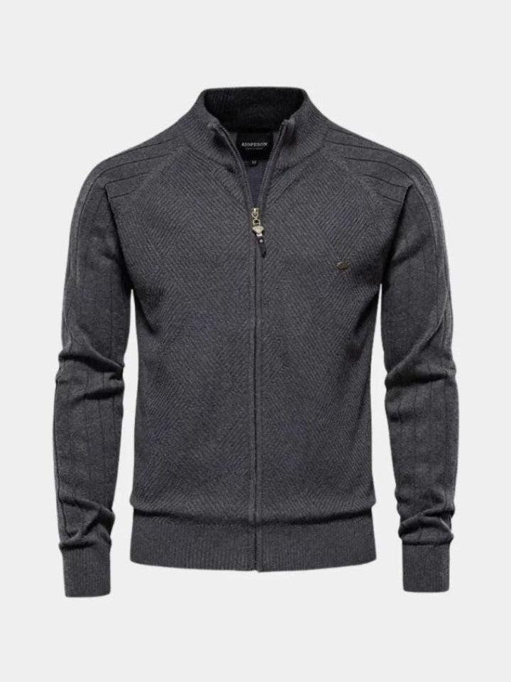 Jacquard™ | Cárdigan de punto con cremallera