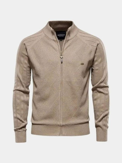 Jacquard™ | Cárdigan de punto con cremallera