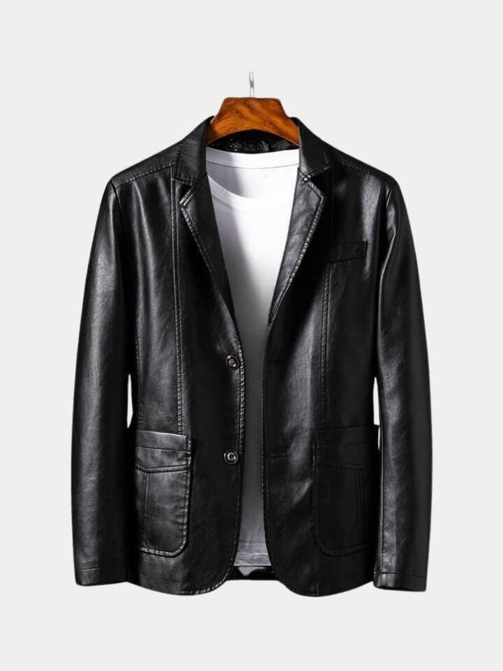 Jonas™ | Chaqueta de cuero color caramelo