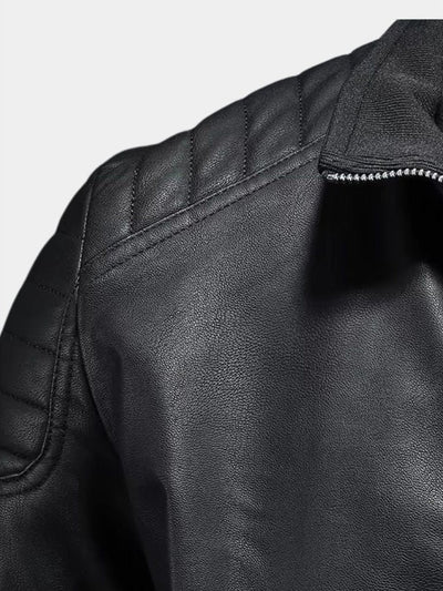 Luca™ | Chaqueta de Cuero con Cremalleras