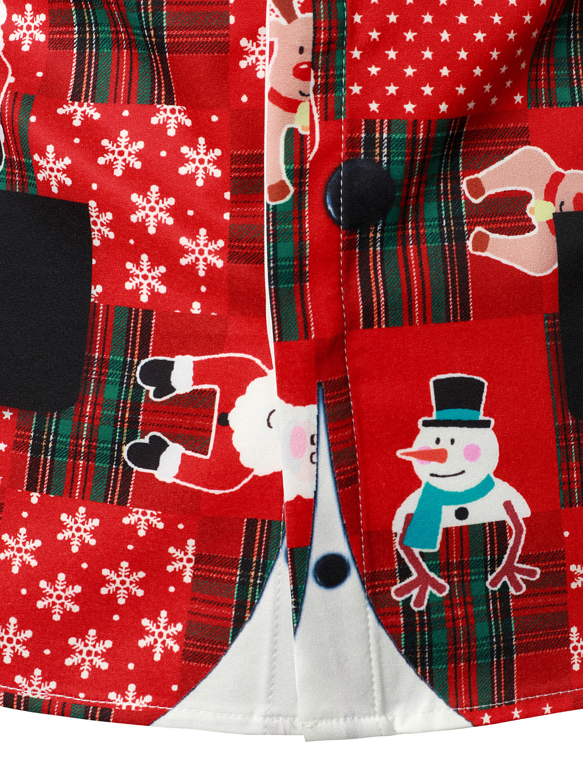 Camisa de manga larga vintage a cuadros rojizos para hombre, divertida para vacaciones y Navidad