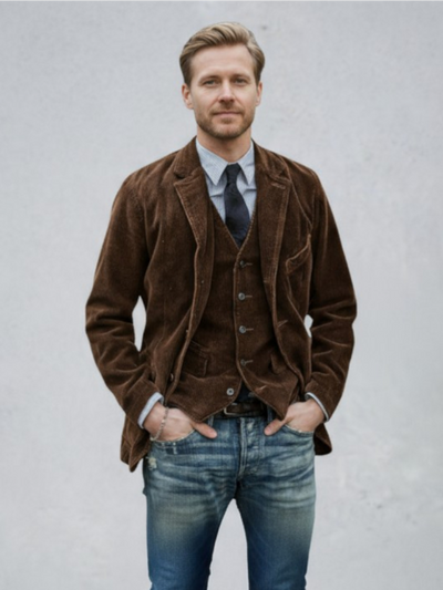 Radek™ | Chaqueta y chaleco de estilo vintage