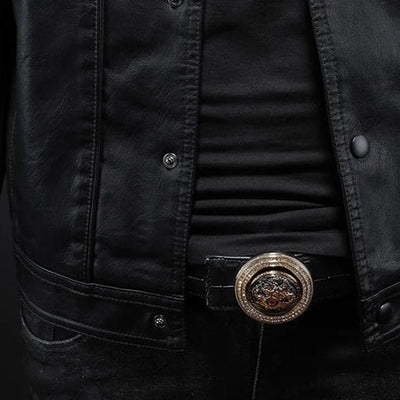 Harvey™ | Chaqueta de cuero clásica