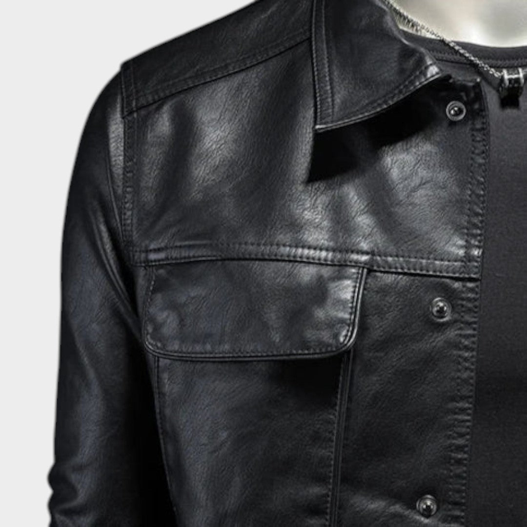 Harvey™ | Chaqueta de cuero clásica