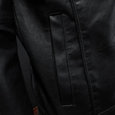 Harvey™ | Chaqueta de cuero clásica