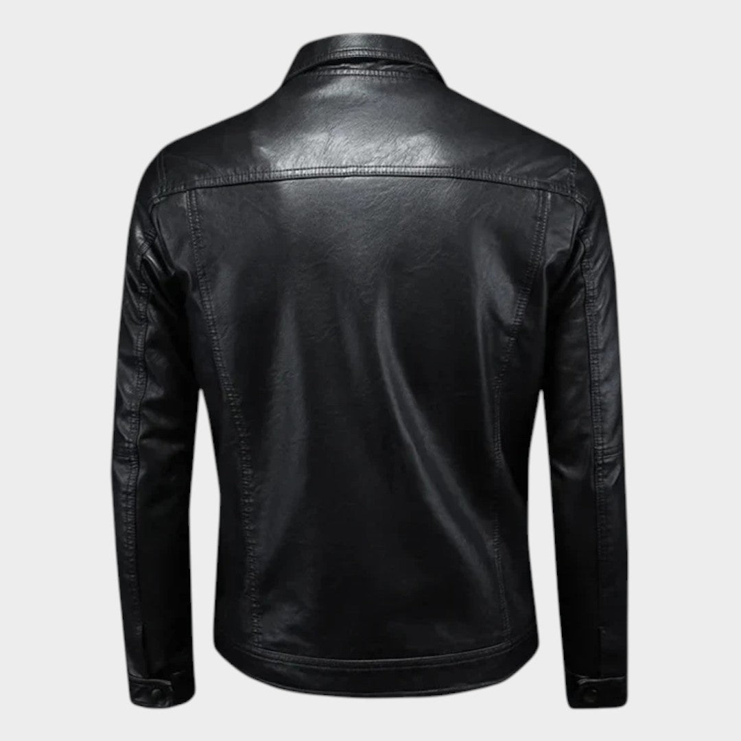 Harvey™ | Chaqueta de cuero clásica