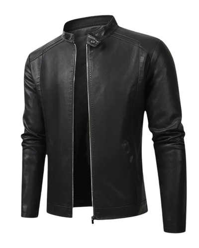 Miguel™ | Chaqueta de cuero elegante estilo hombre motociclista