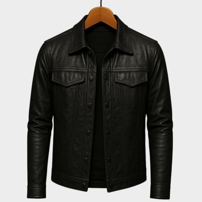 Harvey™ | Chaqueta de cuero clásica