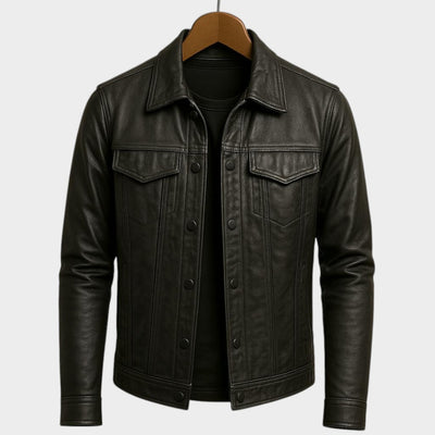 Harvey™ | Chaqueta de cuero clásica