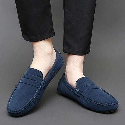 Mocasines de ante