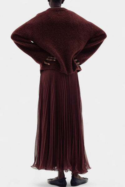 Gia Conjunto Oversized de Suéter y Falda Midi