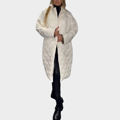 Valeria™ | Abrigo acolchado reversible con forro de leopardo