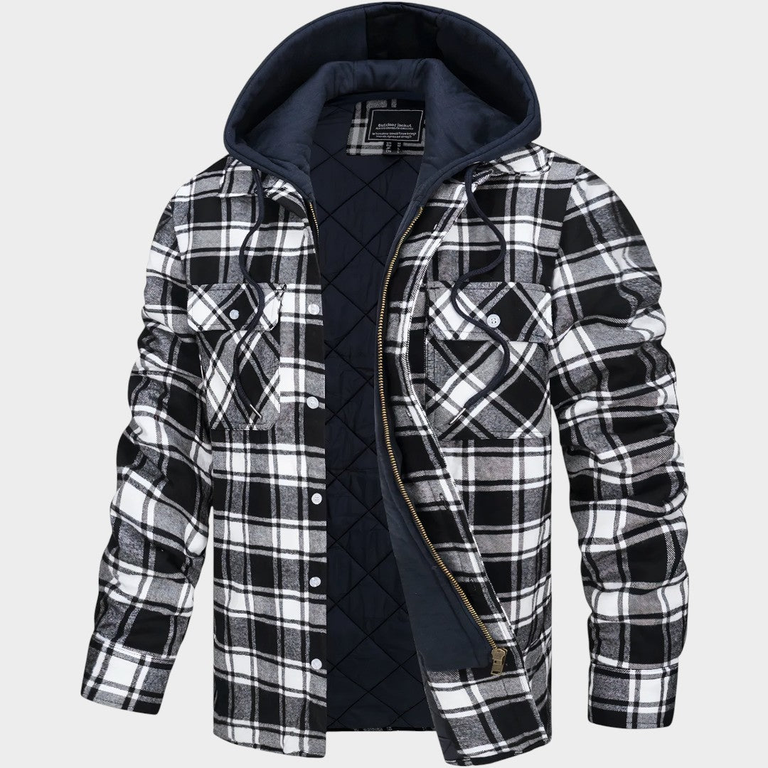 Julius™ | Chaqueta a cuadros con cremallera