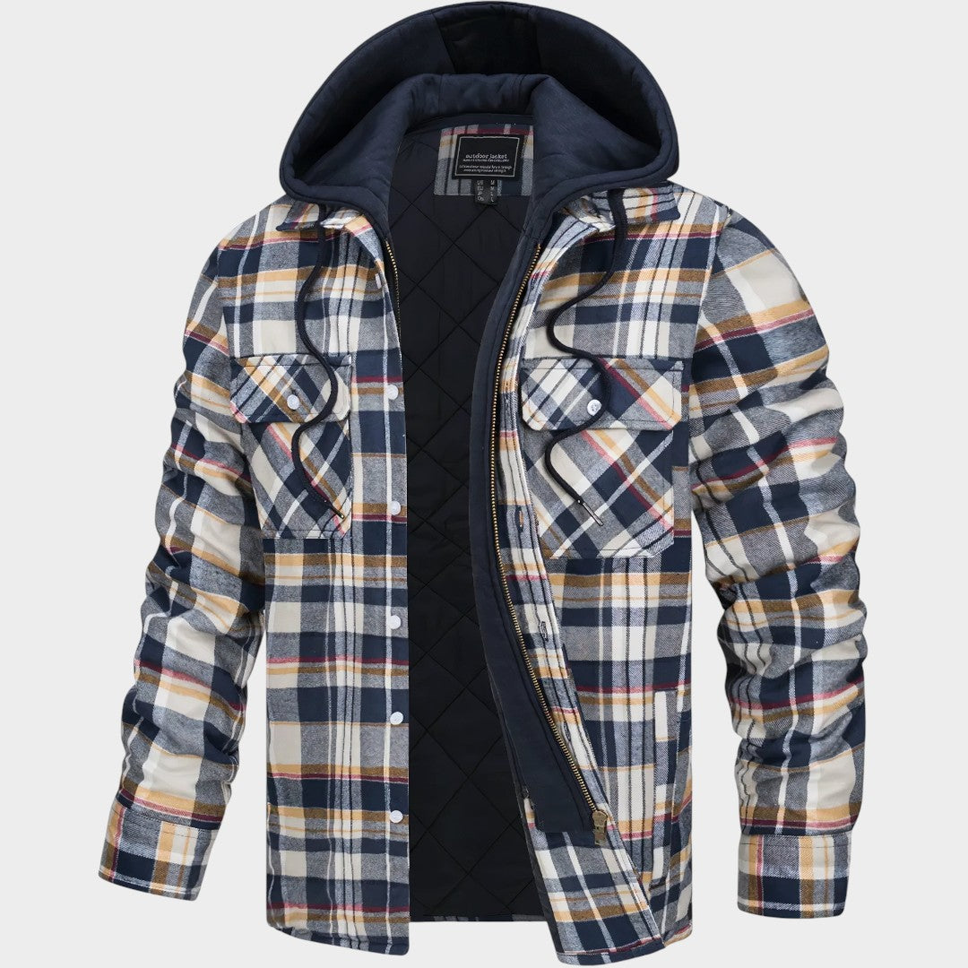 Julius™ | Chaqueta a cuadros con cremallera