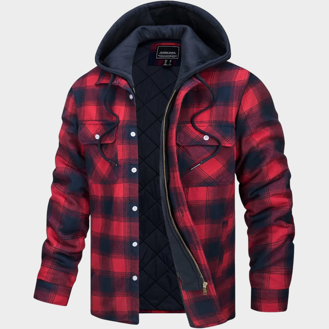 Julius™ | Chaqueta a cuadros con cremallera