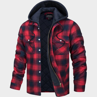 Julius™ | Chaqueta a cuadros con cremallera